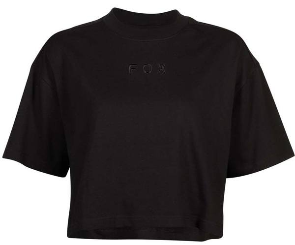 Dámské triko Fox Womens Wordmark Oversized Premium Crop Tee Black 31984-001 25/26