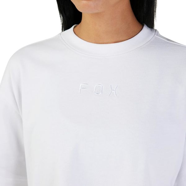 Dámské triko Fox Womens Wordmark Oversized Premium Crop Tee White 31984-008 25/26