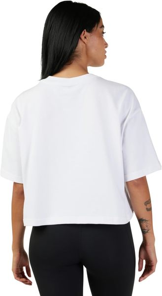 Dámské triko Fox Womens Wordmark Oversized Premium Crop Tee White 31984-008 25/26
