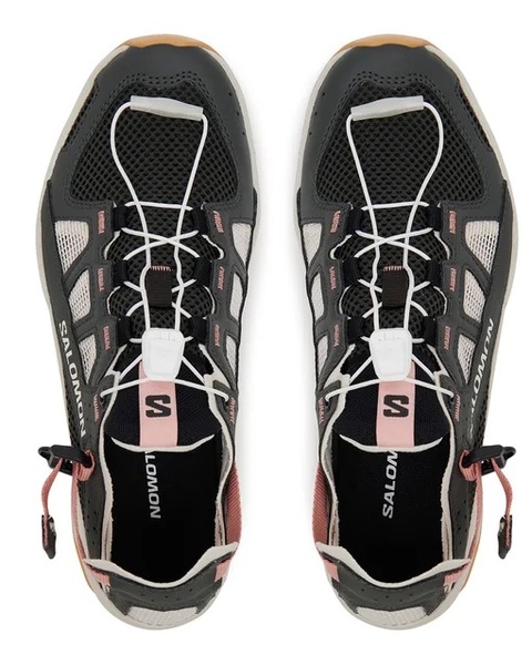 Sandály Salomon Techamphibian 5 W L47750800 Peat/Rainy Day/Hyma Pink 25/26