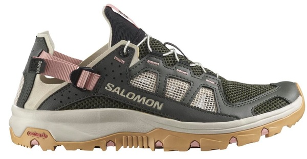 Sandály Salomon Techamphibian 5 W L47750800 Peat/Rainy Day/Hyma Pink 25/26