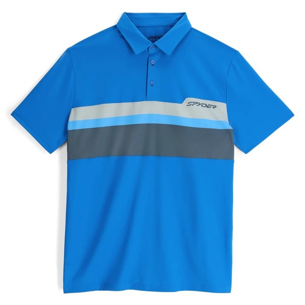 Pánské Polo triko Spyder Links Shot Sleeve Tech Polo 38A011501 Cobalt 25/26