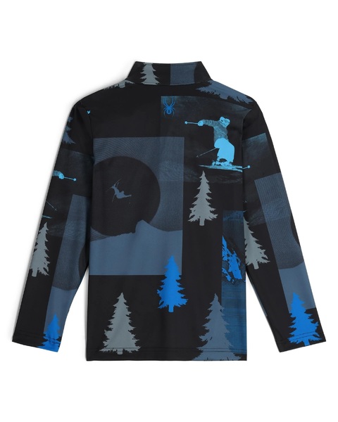 Dětský rolák Spyder Jacobs 1/2 zip Black 38C013500-BLK 25/26