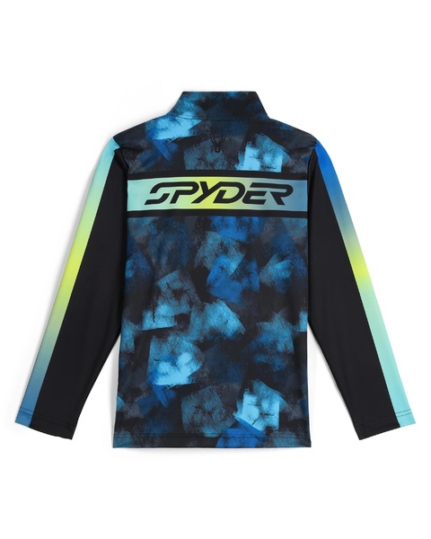Dětský rolák Spyder Jacobs 1/2 zip Cobalt Block Camo 38C013500-CBC 25/26