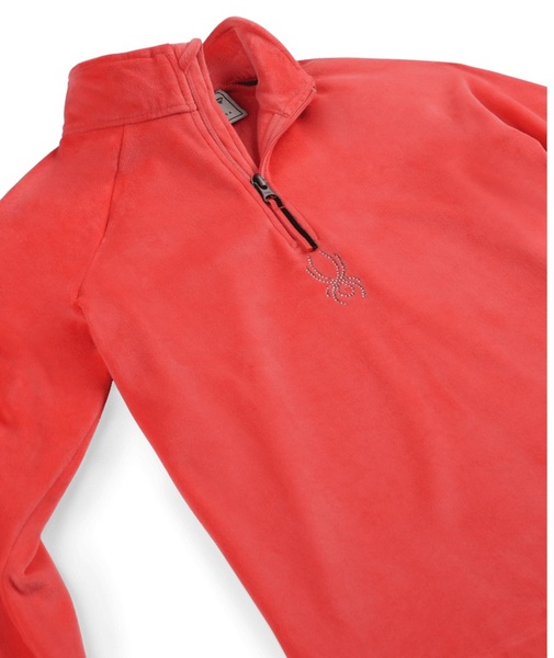Dětská mikina Spyder Shimmer Bug 1/2 Zip Coral Haze 38R125306-CRH 25/26