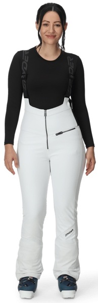 Dámské kalhoty Spyder Strutt Bib Softshell Pants White 38SD475302-WHT2 25/26