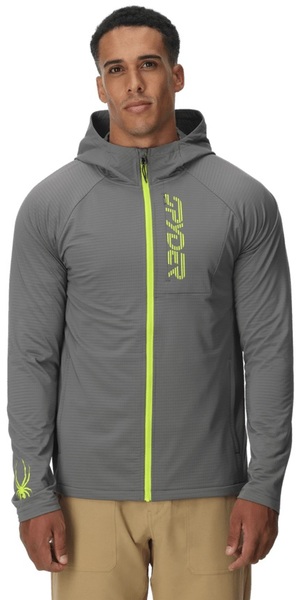 Mikina s kapucí Spyder Gridweb Fleece Hoodie Mens Storm 38A031415-STM 25/26