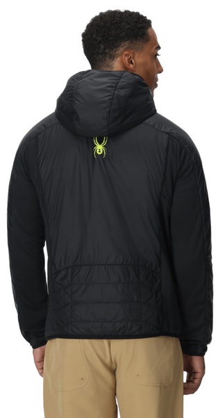 Pánská bunda Spyder Glissade Hybrid Hooded Jacket Black 38A053503-BLK2 25/26