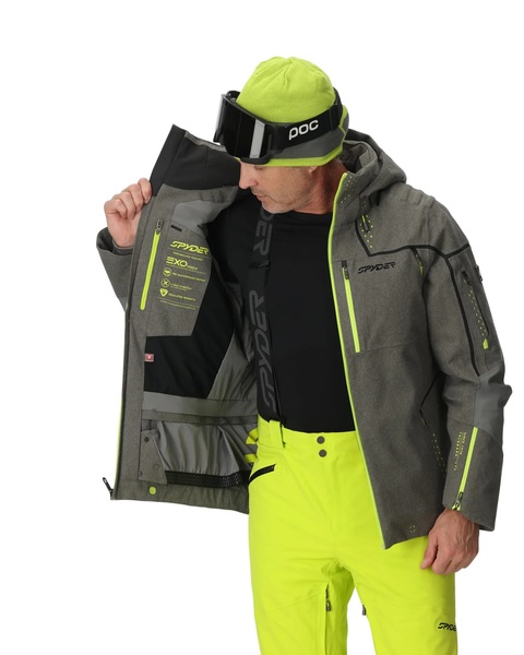 Pánská bunda Spyder Pinnacle Mellange Jacket Storm Melange 38SA073502-SMM 25/26