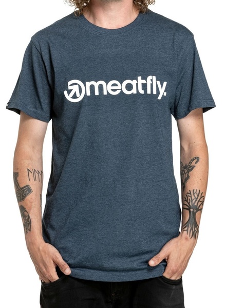 Pánské triko Meatfly Joe Navy Heather 25/26