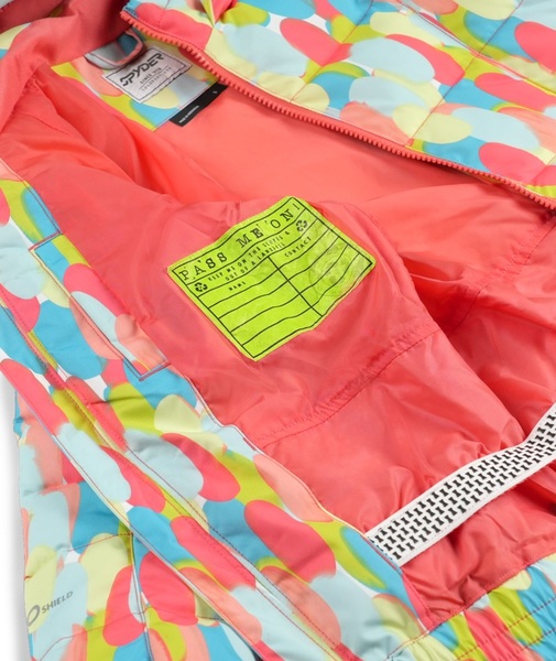 Dětská bunda Spyder Zadie Synthetic Down Jacket Coral Haze Sprinkles 38SJ025420-CHS 25/26