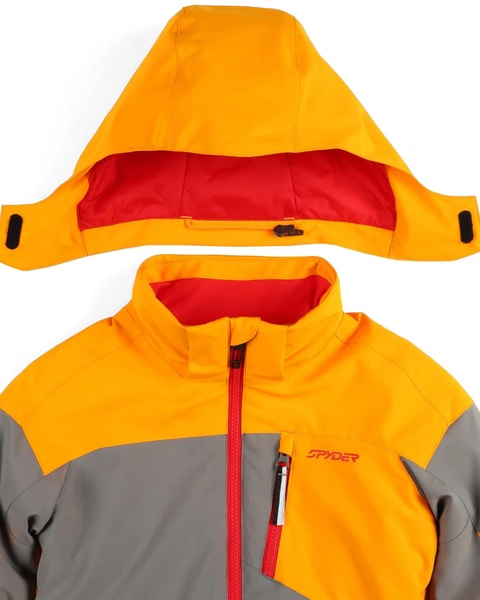 Dětská bunda Spyder Leader Jacket Orange Pop 38SG073501-POP 25/26