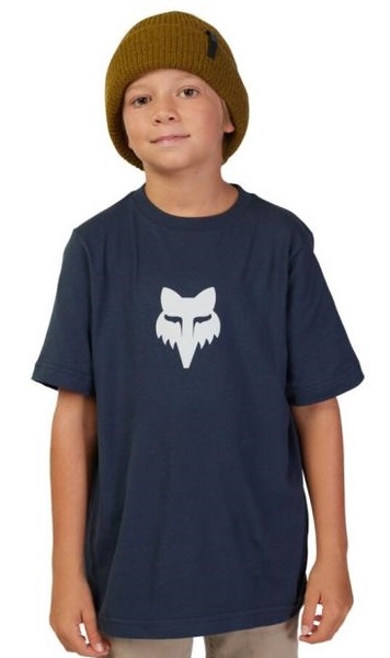 Dětské/Juniorské Triko Fox Yth Fox Legacy Ss Tee Midnight Blue 31819-329 25/26