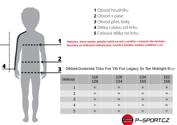 Dětské/Juniorské Triko Fox Yth Fox Legacy Ss Tee Legacy Red 31819-122 25/26