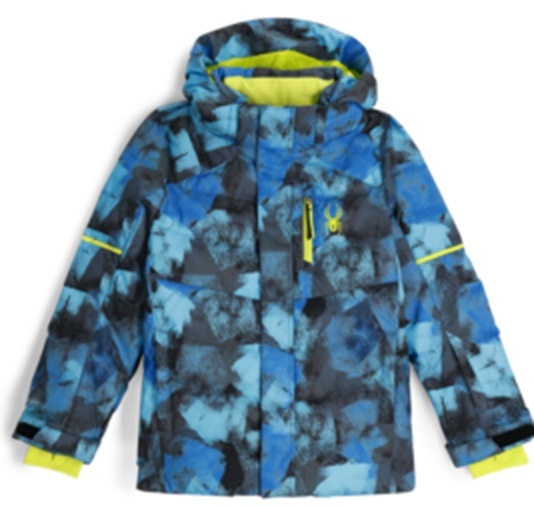 Dětská bunda Spyder Impulse Synthetic Down Jacket Cobalt Black Camo38SG075407-CBC 25/26