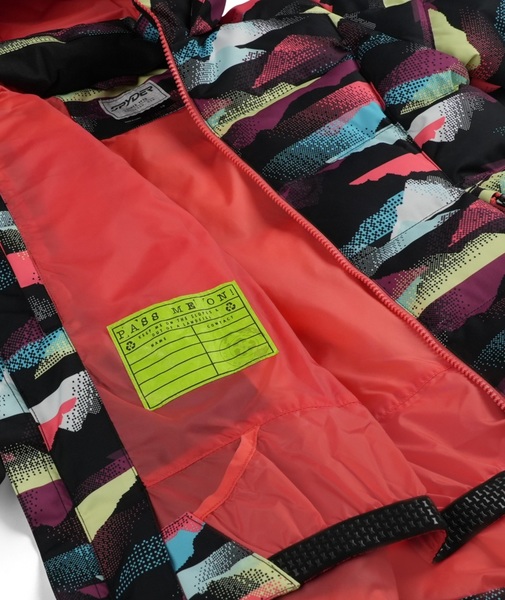 Dětská bunda Spyder Zadie Synthetic Down Jacket Multi Mountain Print 38SJ025401-MMP 25/26