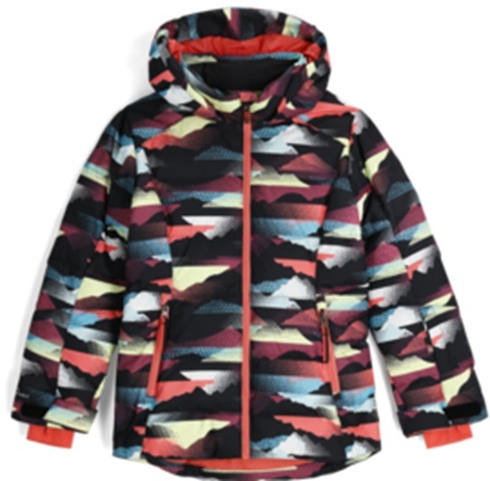 Dětská bunda Spyder Zadie Synthetic Down Jacket Multi Mountain Print 38SJ025401-MMP 25/26