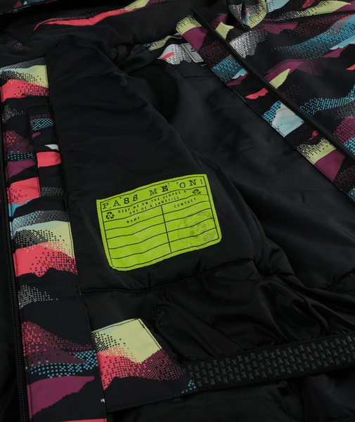 Dětská bunda Spyder Conquer Jacket Multi Mountain Print 38SJ075406-MMP 25/26