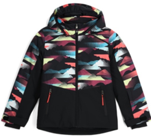 Dětská bunda Spyder Conquer Jacket Multi Mountain Print 38SJ075406-MMP 25/26