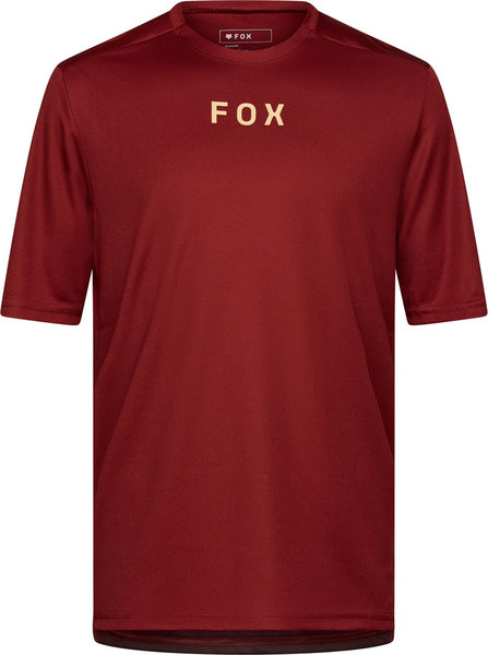 Pánský cyklo dres Fox Ranger Ss Jersey Wordmark Rust 33410-180 25/26