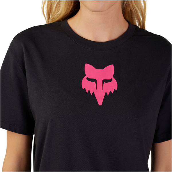 Dámské triko Fox W Fox Head Ss Tee Black/Pink 31850-285 25/26