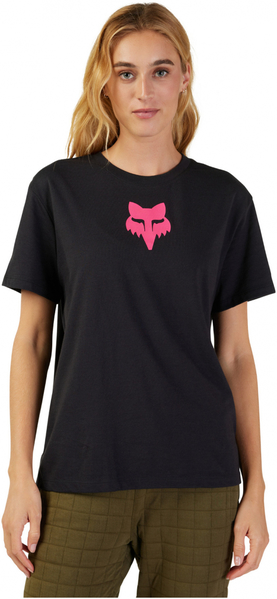 Dámské triko Fox W Fox Head Ss Tee Black/Pink 31850-285 25/26