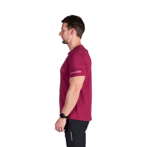 Pánské triko Northfinder Jorg TR-5004OR-307 Dark Red 25/26