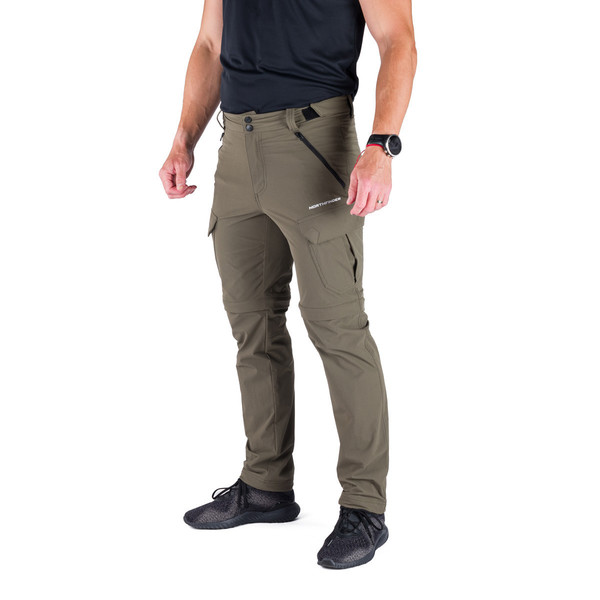 Pánské outdoorové kalhoty 2 v 1 Northfinder Caruso NO-3994OR-300 Dark Green 25/26