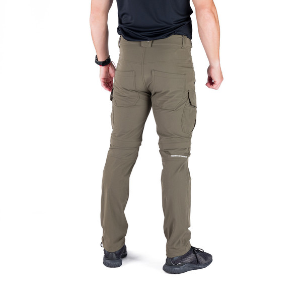 Pánské outdoorové kalhoty 2 v 1 Northfinder Caruso NO-3994OR-300 Dark Green 25/26