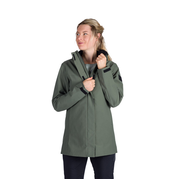 Outdoorový softshellový kabát parka 2L Northfinder Lucinda BU-6290OR-300 Darkgreen 25/26