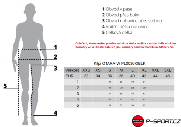 Dámské outdoorové 3/4 kalhoty Kilpi OTARA-W PL0030KIBLK 25/26