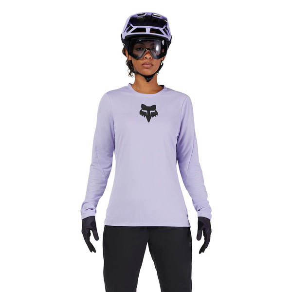 Dámský cyklo dres Fox W Ranger Ls Jersey Fox Head Lilac 33441-282 25/26