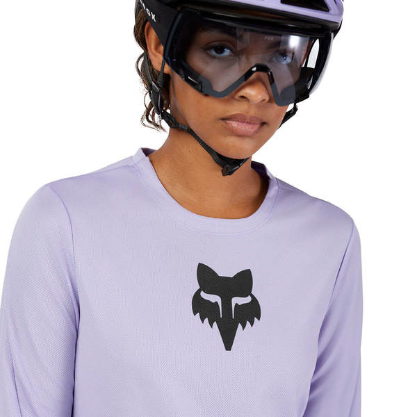 Dámský cyklo dres Fox W Ranger Ls Jersey Fox Head Lilac 33441-282 25/26