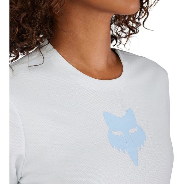 Dámský cyklo dres Fox W Ranger Ss Jersey Fox Head Pale Blue 33440-264 25/26