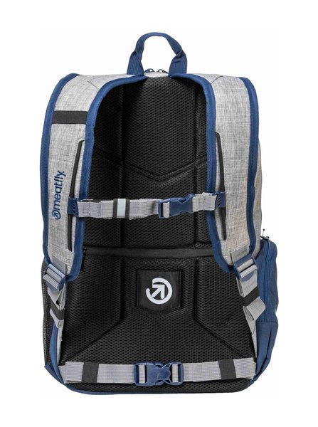 Batoh Meatfly Basejumper Blue/Grey Heather 22 L + penál zdarma 25/26