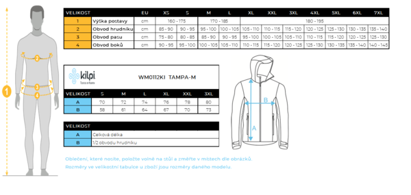 Pánská lyžařská bunda Kilpi TAMPA-M Světle Modrá WM0112KIBLUM