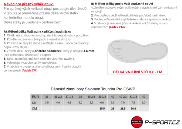 Dámské zimní boty Salomon Toundra Pro CSWP W L39972200 25/26