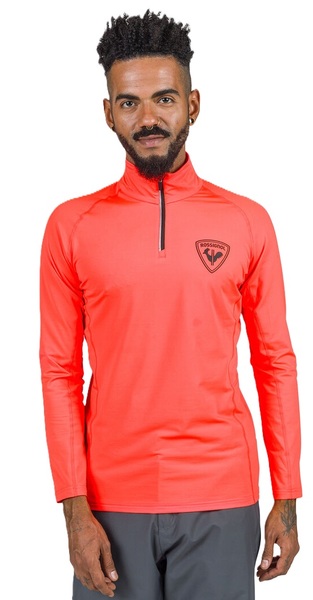 Pánský funkční rolák Rossignol Hero Classique HZ Half-Zip Men's Neon Red RLNML14-316 25/26