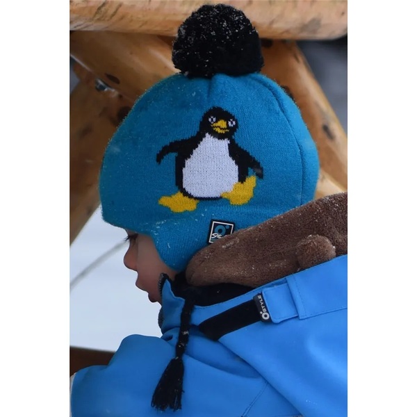 Dětská zimní čepice O´style Tučňák Modrá AH-134 25/26