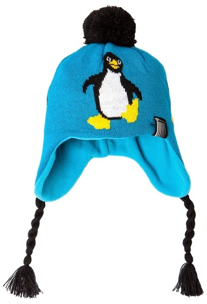 Dětská zimní čepice O´style Tučňák Modrá AH-134 25/26