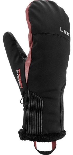 Dámské rukavice palčáky Leki Vallarta 3D Women Mitt (654805502) Black/Rose 25/26