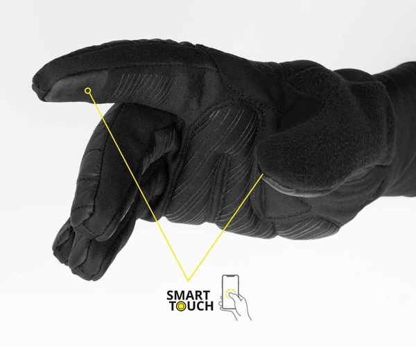 Zateplené rukavice Etape Heat Černá 2436110 25/26