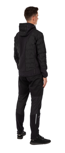 Pánská zimní hybridní bunda s kapucí Etape CRUX Ultra černá/červená 2436415 25/26