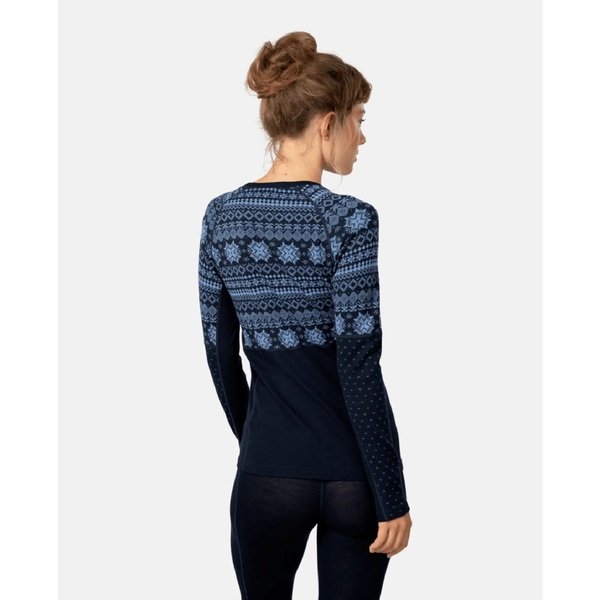 Dámské funkční merino triko Kari Traa Vilma Long Sleeve 623617 Sea 25/26
