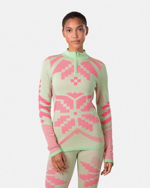 Dámské funkční triko se stojáčkem Kari Traa Faith Hz Merino 623594 Mint 25/26