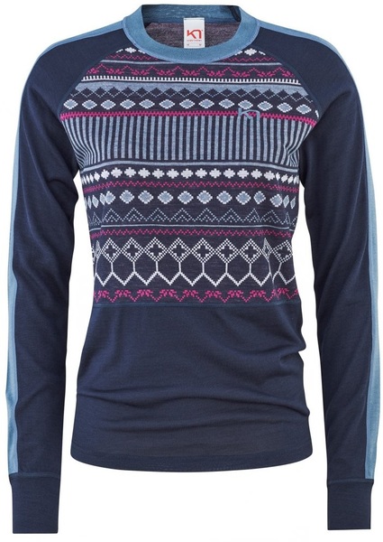 Dámské Merino Triko Kari Traa Tuva Long Sleeve Royal 623124 25/26
