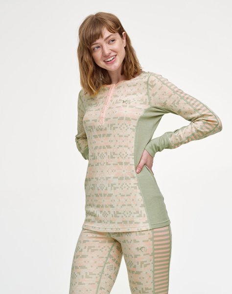 Dámské funkční Merino triko Kari Traa Else Long Sleeve Slate 622914 25/26