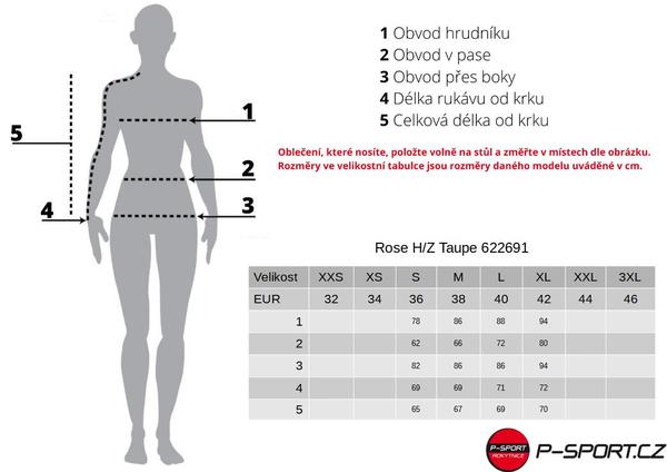 Dámské Merino Triko Kari Traa Rose H/Z Taupe 622691 25/26