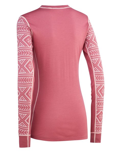 Dámské funkční merino triko Kari Traa Floke LS Lilac 622596 25/26