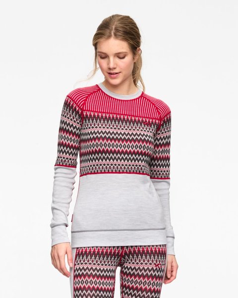 Dámské funkční Merino triko Kari Traa Silja Long Sleeve Greym 622910 25/26